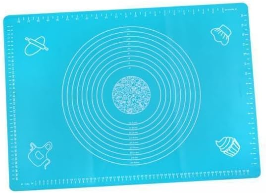 2xSilicone Cooking Mat Non Stick Oven Baking MatTray Sheet Pan Cookware Blue, 5 Pcs