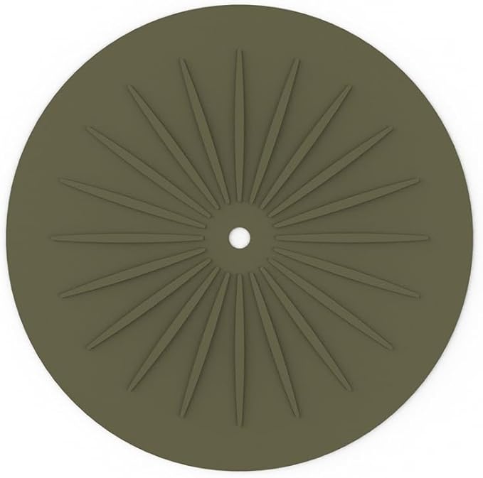 Induction Cooktop Protector 10" (26cm), Induction Cooktop Mat - Silicone Fiberglass Scratch Protector - for Induction (Magnetic) Stove - Non Slip Pad to Prevent Pots from Sliding (Green)