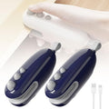 2-in-1 Mini Bag Sealer with Cutter & Magnet, Rechargeable Handheld Snack Sealing Machine for Food Storage, Portable Resealer for Chips & Snacks (White - 2pcs)