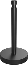 YUMORE Paper Towel Holder Countertop, Black Paper Towel Holder with Weighted Base Non Slip, Standing Paper Towel Roll Holder for Kitchen Bathroom, Stainles Steel (Matte Black)