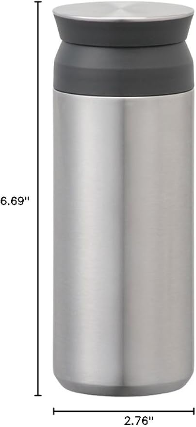Kinto 20941 Travel Tumbler, 16.9 fl oz (500 ml), Stainless Steel, Vacuum Double Wall Construction, Heat and Cold Retention