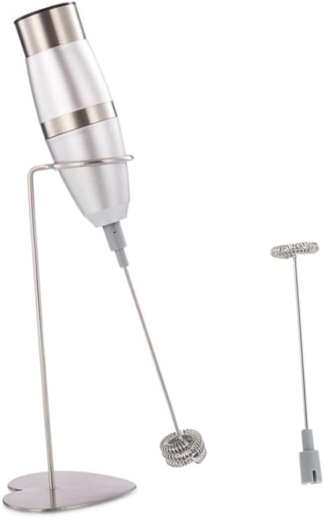 Cabilock Handheld Milk Frother Wand Electric Coffee Mixer Battery-operated Milk Frother Easy to Clean for Daily Use