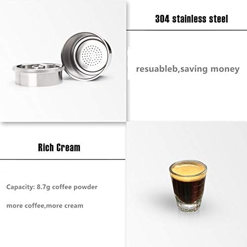 refillable coffee capsule reusable filter capsule pod fit for illy X1 X7 X9 Y1 Y3 Y5 Y9 machine 2capsule+1tamper