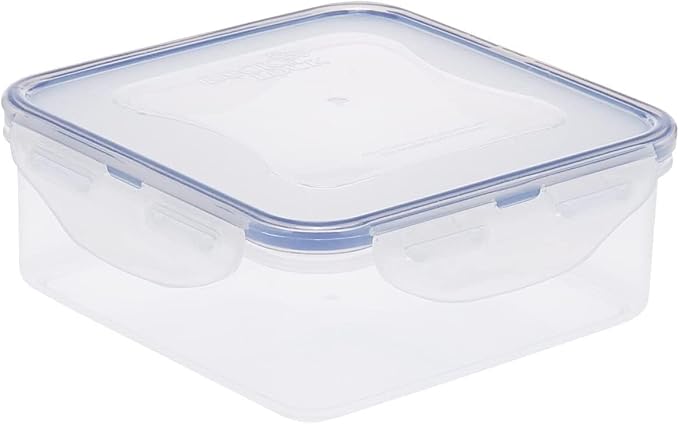 (Pack of 6) Lock & Lock Airtight Square Food Storage Container 29.41-oz / 3.68-cup