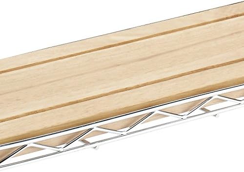 Whitmor Supreme Wood & Chrome Sink Shelf