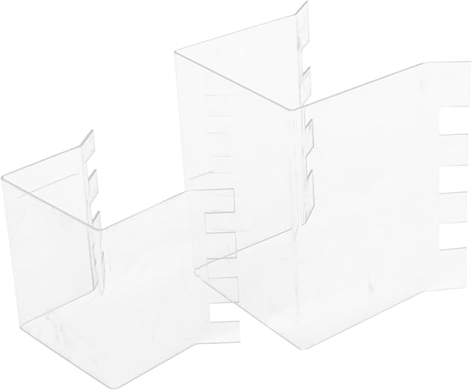 PRETYZOOM 2pcs Acrylic Prep Bag Holder Bag Stand for Home Freezer Holder Rack Easy to Carry Hands