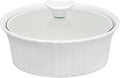 CorningWare French White 1.5-Quart Round Casserole with Glass Lid
