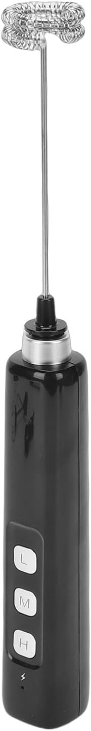 Mingzhe Electric Stainless Steel Milk Frother Handheld Drink Mixer for Coffee Lovers Outdoor Use