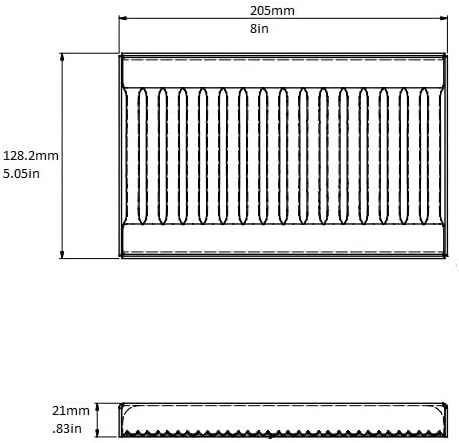 Rattleware Medium-Duty Aluminum Drip Tray 8″×5″×0.75″ with Removable Grate – Durable Beverage & Espresso Equipment Protection for Cafe, Bar, or Home Coffee Stations