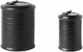 Nihow Food Storage Jar,Ceramic Canister Sets for The Kitchen,Set of 2,Black | Air Tight Lid,For Flour/Sugar/Rice/Coffee/Cookies/Candy,Kitchen Counter Canister/Dishwasher Safe