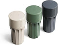 Staze Air Tight Smell Proof Container (148ml) – Vacuum Seal Jar - Waterproof Food Storage Canister, Portable Small Smell Proof Jar for Coffee, Herb, Spice & Gummies - (CAMO TRIO)