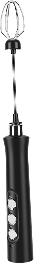 Haofy Rechargeable Milk Frother 1200mAh Battery for Rich Creamy Froth Handheld Electric Whisk Drink Mixer with Stand for Coffee Latte Cappuccino Egg for Small Apartments, RV Life,