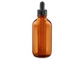 United Scientific™ 8oz (240mL) Leakproof Flint Glass Dropper Bottles, Amber Glass, Pack of 12