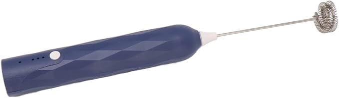 Small Household Egg Beater Mini Multifunctional Blender Handheld Electric Stirrer Foam Maker Whisk Cordless Milk Coffee Foamer (Blue)