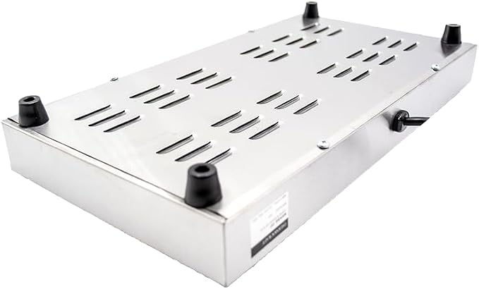 Commercial Coffee Decanter Warm Plate (Dual Plate), Stainless Steel Structure with Non-Stick Aluminum Plate Shaped for Standard Decanter, Ideal for Cafe, Break Room, Buffet, Event and Commercial Use