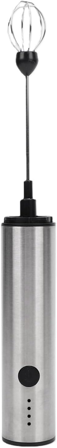 USB Rechargeable Cordless Milk Frother Wand, Handheld Milk Frother Drink Mixer, Electric Whisk Foam Maker Mini, Ideal for Coffee, Hot Chocolate, Matcha, Cappuccino & Lattes