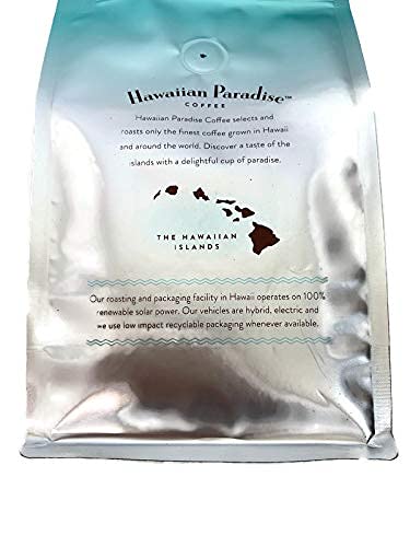 Hawaiian Paradise Coffee Coconut Flavored Ground Coffee 24oz Bag, 100% Arabica - Premium Rich Flavored, Finest Beans & Sustainably Grown.
