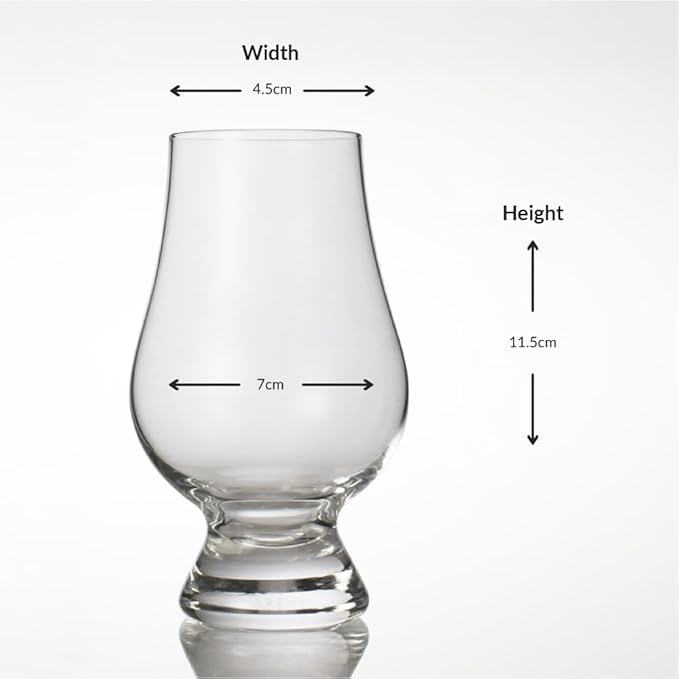 GLENCAIRN Whiskey Glass, Gift Set of 2 in Travel Case