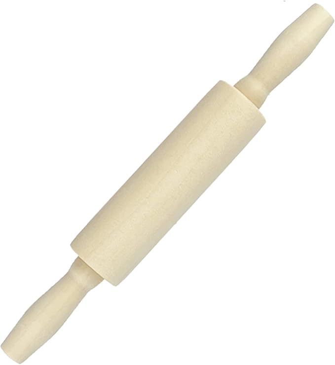 24 Pack Wood Small Rolling Pin for Kids, 7.9 Inch Kids Rolling Pin for Home Kitchen