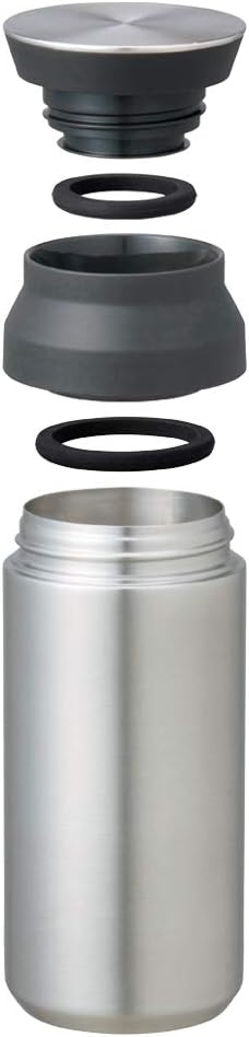 Kinto 20941 Travel Tumbler, 16.9 fl oz (500 ml), Stainless Steel, Vacuum Double Wall Construction, Heat and Cold Retention