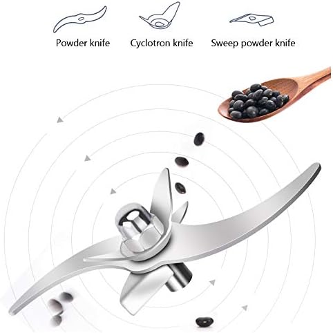 Electric Grain Mill Grinder 700g,High Speed 2400W Spice Herb Mill Grinders, Stainless Steel Pulverizer Powder Machine for Dry Cereals Grains Herbs Spice Coffee Corn Bean Pepper,Stand Type