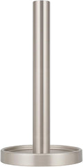Ivilon Paper Towel Roll Stand - Steady and Easy Tear - Fits All Paper Towel Rolls - Brushed Nickel