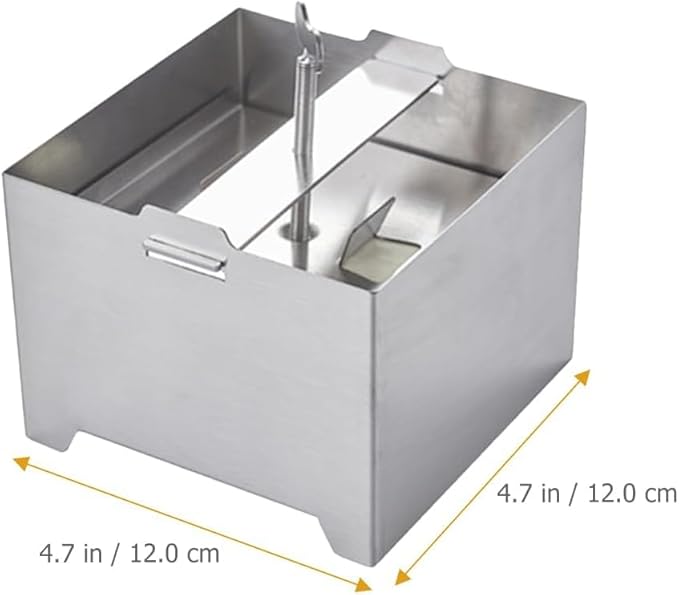 Generic Tofu Press Stainless Steel - 4.72x4.72x3.54 inch 304 Food Grade Tofu Maker with Detachable Base, Paneer Press Stainless Steel for Homemade Cheese, Prensa para Queso with Drip Tray & Cloth