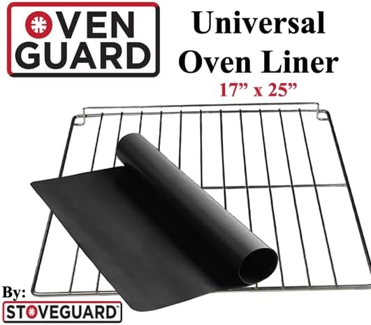 Stoveguard Universal XL Oven Liner for Gas Oven/Electric Oven, Drip Liner, 17 x 25 In