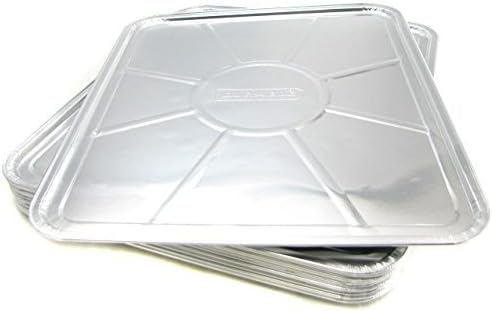 5-Pack Disposable Foil Oven Liners by DCS Deals – Keep Your Oven Clean and Healthy – Perfect Silver Foil Drip Pan Tray for Cooking, Baking, Roasting, and Grilling- 18.5 x15.5” inch