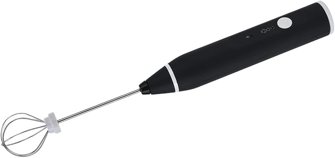 Rechargeable Milk Frother, Electric Stirrer 3 Speed Modes Electric Handheld Stainless Steel Detachable Probe Nonstick Flexible Mini Hand Mixer for Lattes, Cappuccino