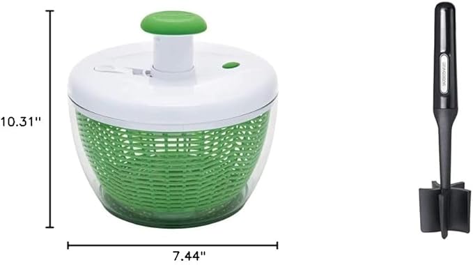 Farberware Easy to use Pro Pump Spinner + Professional Heat Resistant Nylon Meat and Potato Masher