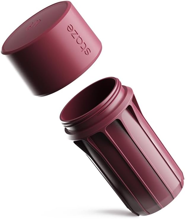 Staze Air Tight Smell Proof Container (148ml) - Vacuum Seal Jar, Waterproof Food Storage Canister, Portable Small Smell Proof Jar for Coffee, Spice & Gummies - (BRICK)