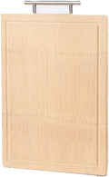 Board Bamboo Board with Handle and Juice Groove Cutting Board for Kitchen Cutting Board for Meat Cheese and Vegetables Cutting Board for Carving Meat or Vegetables(