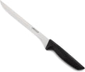 Arcos Slicing Knife/Ham Knife 9 Inch Nitrum Stainless Steel. Ergonomic Polyoxymethylene POM Black Handle. Useful utensil especially for slicing ham. Series Niza
