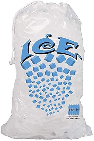 EUHOMY Countertop Ice Maker - with Handle, 26lbs in 24Hrs, 9 Ice Cubes Ready & Perfect Stix Plastic Ice Bags 10 Lb. with Cotton Draw String Closure Pack 50 Bags.