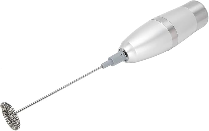 Milk Frother, Handheld Electric Milk Frother, Egg Beater, Automatic Glass Mix, Battery Operated, Electric Foam Maker, Kitchen Tool for