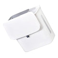 SUPVOX Dry and Wet Separation Hanging Trash Can Dual Compartment Kitchen Garbage Bin White Plastic Over Cabinet Door for Household Waste Sorting