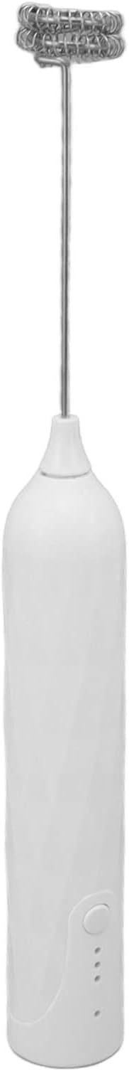 Small Household Egg Beater Mini Multifunctional Blender Handheld Electric Stirrer Foam Maker Whisk Cordless Milk Coffee Foamer (White)