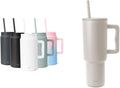 Simple Modern 50 oz Mug Tumbler with Handle and Straw Lid| Trek Collection & Tumbler with Handle and Straw Lid | Insulated Reusable Stainless Steel Water Bottle Travel Mug Iced Coffee Cup | 40oz
