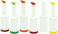 Winco Set of 6 - Flow-N-Stow Fruit Juice & Liquor Bar Pour Bottles 1 Quart (32 oz.)