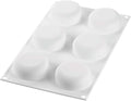 Silikomart"Universo 90" Silicone Mold with 6 Cavities, Each 2.63 Inch Diameter x 1.06 Inch High