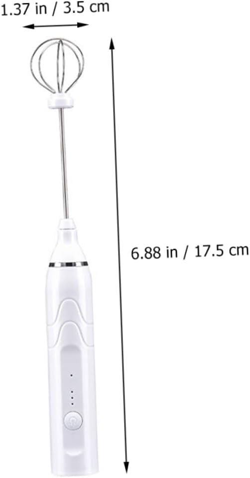 Luxshiny Small Handheld Electric Whisk Rechargeable Milk Frother Electric Mixer Compact Egg Beater
