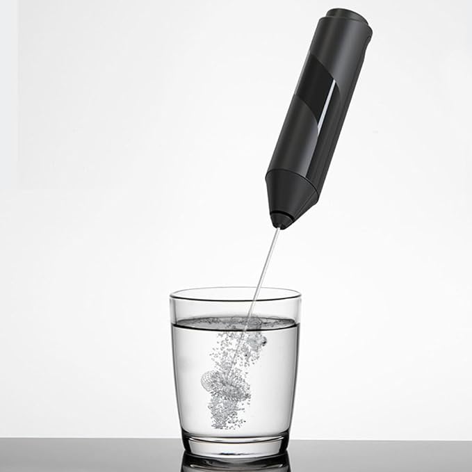 PRETYZOOM Small Handheld Electric Egg Blender Whisk Portable Milk Frother for Coffee and Latte Lightweight Kitchen Tool for Egg Beating and Milk Frothing