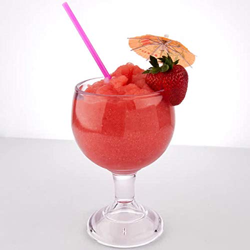 G.E.T. GOB-20-1-SAN-CL Shatterproof Heavy-Duty Plastic Margarita Beer Schooner (Case of 12)
