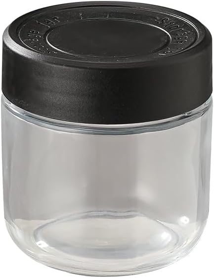 9 PCS Kitchen oil dispensers Spice Jars And Food Conainers Set, Clear Glass With Food Degree Plastic, 17 oz Cooking oil dispener, 8.8 oz Condiment Spice Jars, 8.4 oz Sealing Oats Containers Black