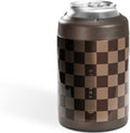 HydroJug Can Cooler 12 oz, Stainless Steel Can Holder, Autumn Checkers