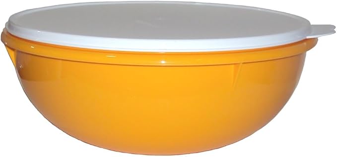 Tupperware Vintage Edition Fix N Mix Bowl Harvest Yellow with Sheer Seal