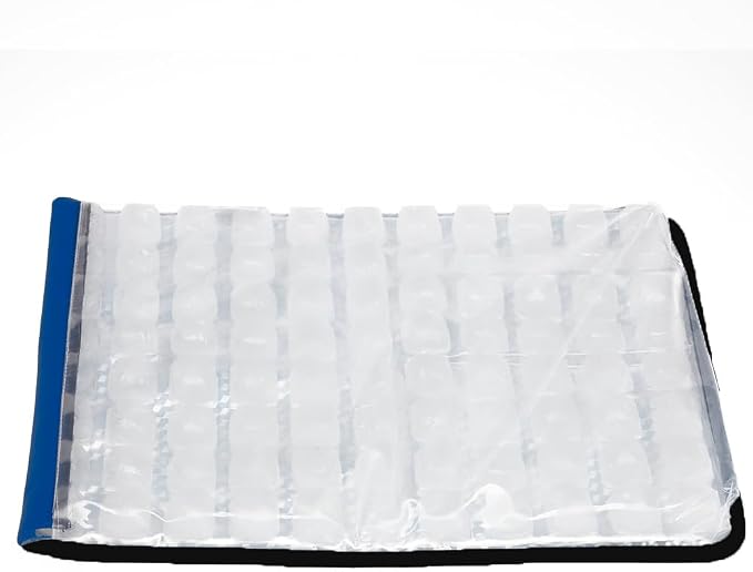 FlexiFreeze Party Mat Food Cooling Serving Platter – Buffet Display Chiller for Meat, Cheese, Fruit & Party Food Trays – Catering Supplies Cold Serving Mat Blue (19" x 15")