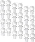24pcs Glass Ball Wine Stoppers Bottle Stopper for Aromatherapy Perfume and Cosmetics
