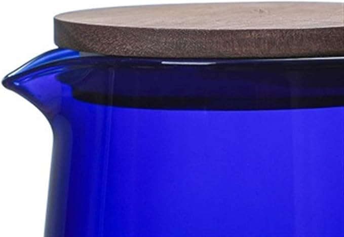 Coffee Carafe Blue Strawberry Drip is Applicable to 500ml Glass Water Bottle Drip Coffee Pot Filter Transparent Coffee Pot convenient (Color : 500ml blue)(500ml amber)